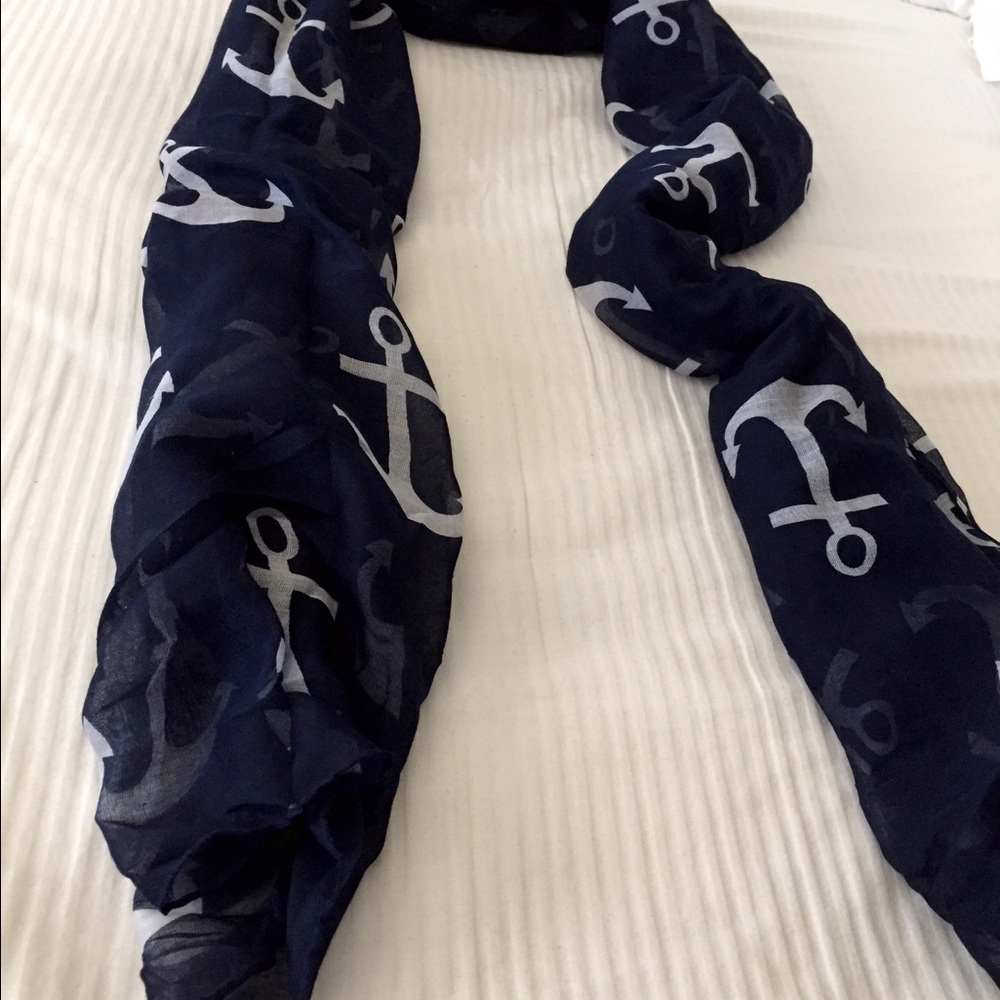 Nautical anchors scarf